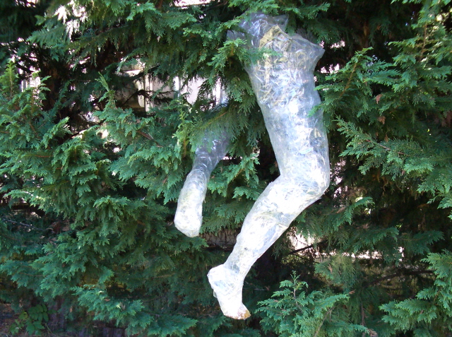 Tape Sculpture Legs in Olympia, WA