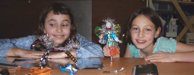 Candy wrapper art dolls: Pegasus and Dancing Fairy