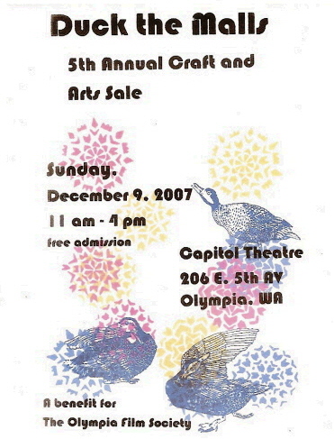 Duck the Malls 2007 poster by Vanessa Lang
