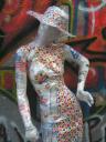 Bag Lady in the Alley (detail) by Diane Kurzyna