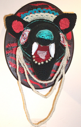 Crocheted Animal Head by Zerrin Koch